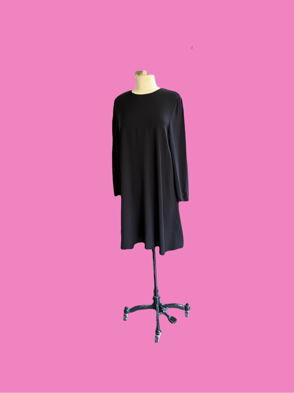 NWT Eileen Fisher silk little black dress size S